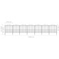 vidaXL Valla de jardín con puntas de lanza acero negro (1,75-2)x11,9 m vidaXL Valla de jardín con puntas de lanza acero negro (1,75-2)x11,9 m