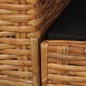 vidaXL Juego de sofás con cojines 2 piezas de ratán natural marrón vidaXL Juego de sofás con cojines 2 piezas de ratán natural marrón