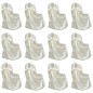 vidaXL Funda de silla para banquete de boda 12 unidades crema vidaXL Funda de silla para banquete de boda 12 unidades crema