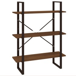 vidaXL Estantería madera contrachapada roble marrón 80x30x105 cm