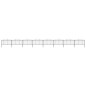 vidaXL Valla de jardín con punta de lanza acero negro (1,25-1,5)x13,6m vidaXL Valla de jardín con punta de lanza acero negro (1,25-1,5)x13,6m