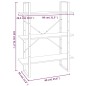vidaXL Estantería madera contrachapada roble marrón 80x30x105 cm vidaXL Estantería madera contrachapada roble marrón 80x30x105 cm