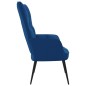 vidaXL Silla de relajación de terciopelo azul vidaXL Silla de relajación de terciopelo azul