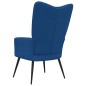 vidaXL Silla de relajación de terciopelo azul vidaXL Silla de relajación de terciopelo azul