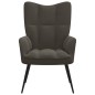 vidaXL Silla de relajación de terciopelo gris oscuro vidaXL Silla de relajación de terciopelo gris oscuro