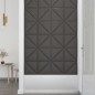 vidaXL Paneles de pared 12 uds cuero sintético gris 30x30 cm 0,54 m² vidaXL Paneles de pared 12 uds cuero sintético gris 30x30 cm 0,54 m²