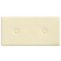 vidaXL Paneles de pared 12 uds cuero sintético crema 30x15 cm 0,54 m²