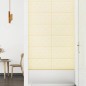 vidaXL Paneles de pared 12 uds cuero sintético crema 60x30 cm 2,16 m² vidaXL Paneles de pared 12 uds cuero sintético crema 60x30 cm 2,16 m²