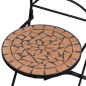 vidaXL Sillas de jardín bistró plegables 2 unidades cerámica terracota vidaXL Sillas de jardín bistró plegables 2 unidades cerámica terracota