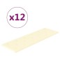 vidaXL Paneles de pared 12 uds cuero sintético crema 90x30 cm 3,24 m² vidaXL Paneles de pared 12 uds cuero sintético crema 90x30 cm 3,24 m²
