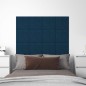 vidaXL Paneles de pared 12 uds terciopelo azul 30x30 cm 1,08 m² vidaXL Paneles de pared 12 uds terciopelo azul 30x30 cm 1,08 m²