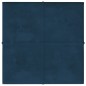 vidaXL Paneles de pared 12 uds terciopelo azul 30x30 cm 1,08 m² vidaXL Paneles de pared 12 uds terciopelo azul 30x30 cm 1,08 m²