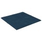 vidaXL Paneles de pared 12 uds terciopelo azul 30x30 cm 1,08 m² vidaXL Paneles de pared 12 uds terciopelo azul 30x30 cm 1,08 m²
