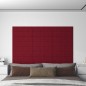 vidaXL Paneles de pared 12 uds terciopelo rojo tinto 60x30 cm 2,16 m² vidaXL Paneles de pared 12 uds terciopelo rojo tinto 60x30 cm 2,16 m²