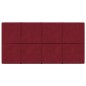 vidaXL Paneles de pared 12 uds terciopelo rojo tinto 60x30 cm 2,16 m² vidaXL Paneles de pared 12 uds terciopelo rojo tinto 60x30 cm 2,16 m²