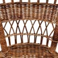 vidaXL Silla de jardín ratán natural marrón vidaXL Silla de jardín ratán natural marrón