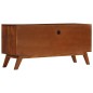 vidaXL Mueble para TV con 3 cajones madera maciza acacia 110x35x50 cm