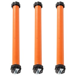 vidaXL Motores tubulares 3 unidades 40 Nm