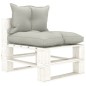 vidaXL Set muebles de palets de jardín 6 pzas madera cojines taupe vidaXL Set muebles de palets de jardín 6 pzas madera cojines taupe