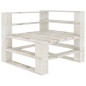 vidaXL Set muebles de palés para jardín 6 pzas madera cojines negros