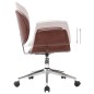 vidaXL Sillas de comedor giratorias 6 unidades cuero sintético marrón vidaXL Sillas de comedor giratorias 6 unidades cuero sintético marrón