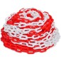 vidaXL Cadenas de advertencia 2 unidades plástico rojo y blanco 30 m vidaXL Cadenas de advertencia 2 unidades plástico rojo y blanco 30 m