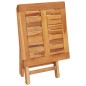 vidaXL Tumbona con mesa y cojín madera maciza de teca vidaXL Tumbona con mesa y cojín madera maciza de teca