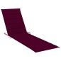 vidaXL Tumbona con mesa y cojín madera maciza de teca vidaXL Tumbona con mesa y cojín madera maciza de teca