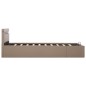 vidaXL Cama canapé hidráulica LED cuero sintético capuchino 140x200 cm vidaXL Cama canapé hidráulica LED cuero sintético capuchino 140x200 cm