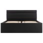 vidaXL Cama canapé hidráulica con LED cuero sintético negro 120x200 cm vidaXL Cama canapé hidráulica con LED cuero sintético negro 120x200 cm