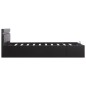 vidaXL Cama canapé hidráulica con LED cuero sintético negro 120x200 cm vidaXL Cama canapé hidráulica con LED cuero sintético negro 120x200 cm