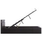 vidaXL Cama canapé hidráulica con LED cuero sintético negro 120x200 cm vidaXL Cama canapé hidráulica con LED cuero sintético negro 120x200 cm
