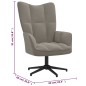 vidaXL Sillón de relax de terciopelo gris claro vidaXL Sillón de relax de terciopelo gris claro