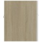 vidaXL Armario para lavabo contrachapada blanco roble 90x38,5x46 cm vidaXL Armario para lavabo contrachapada blanco roble 90x38,5x46 cm