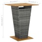 vidaXL Conjunto de bar para jardín 3 piezas gris vidaXL Conjunto de bar para jardín 3 piezas gris