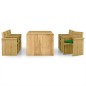 vidaXL Comedor de jardín 7 pzas con cojines madera de pino impregnada vidaXL Comedor de jardín 7 pzas con cojines madera de pino impregnada