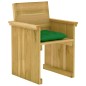 vidaXL Comedor de jardín 7 pzas con cojines madera de pino impregnada vidaXL Comedor de jardín 7 pzas con cojines madera de pino impregnada