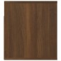 vidaXL Mesitas de noche de pared 2 uds roble marrón 50x36x40 cm