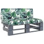 vidaXL Otomana de jardín de palets madera de pino impregnada gris vidaXL Otomana de jardín de palets madera de pino impregnada gris
