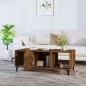 vidaXL Mesa de centro madera contrachapada roble ahumado 102x50x40 cm