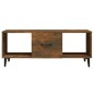 vidaXL Mesa de centro madera contrachapada roble ahumado 102x50x40 cm