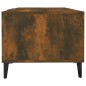 vidaXL Mesa de centro madera contrachapada roble ahumado 102x50x40 cm