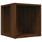 vidaXL Mesa auxiliar madera contrachapada roble marrón 33x33x34,5 cm vidaXL Mesa auxiliar madera contrachapada roble marrón 33x33x34,5 cm