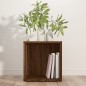 vidaXL Mesa auxiliar madera contrachapada roble marrón 33x33x34,5 cm vidaXL Mesa auxiliar madera contrachapada roble marrón 33x33x34,5 cm