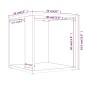 vidaXL Mesa auxiliar madera contrachapada roble marrón 33x33x34,5 cm vidaXL Mesa auxiliar madera contrachapada roble marrón 33x33x34,5 cm