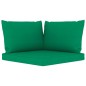vidaXL Set de muebles de jardín 6 pzs madera impregnada cojines verde vidaXL Set de muebles de jardín 6 pzs madera impregnada cojines verde