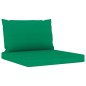 vidaXL Set de muebles de jardín 6 pzs madera impregnada cojines verde vidaXL Set de muebles de jardín 6 pzs madera impregnada cojines verde
