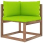 vidaXL Muebles de jardín de palets 6 pzs con cojines madera impregnada vidaXL Muebles de jardín de palets 6 pzs con cojines madera impregnada