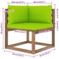 vidaXL Muebles de jardín de palets 6 pzs con cojines madera impregnada vidaXL Muebles de jardín de palets 6 pzs con cojines madera impregnada