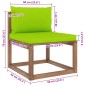 vidaXL Muebles de jardín de palets 6 pzs con cojines madera impregnada vidaXL Muebles de jardín de palets 6 pzs con cojines madera impregnada